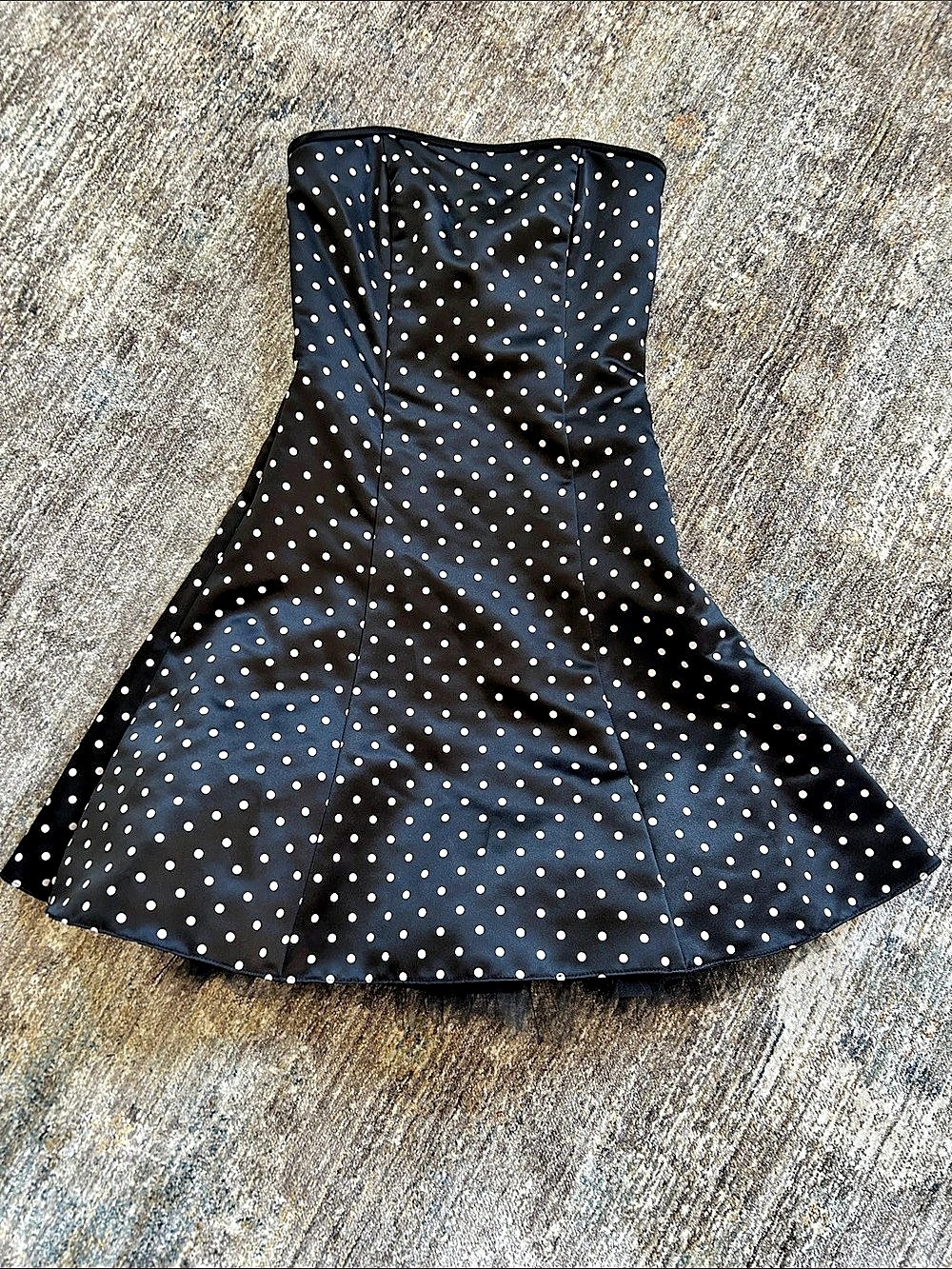 Jessica McClintock for Gunne Sax Polka Dot Mini Dress Size 3/4 Like New